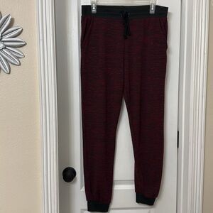 Freckles red and black jogger sweatpants size L